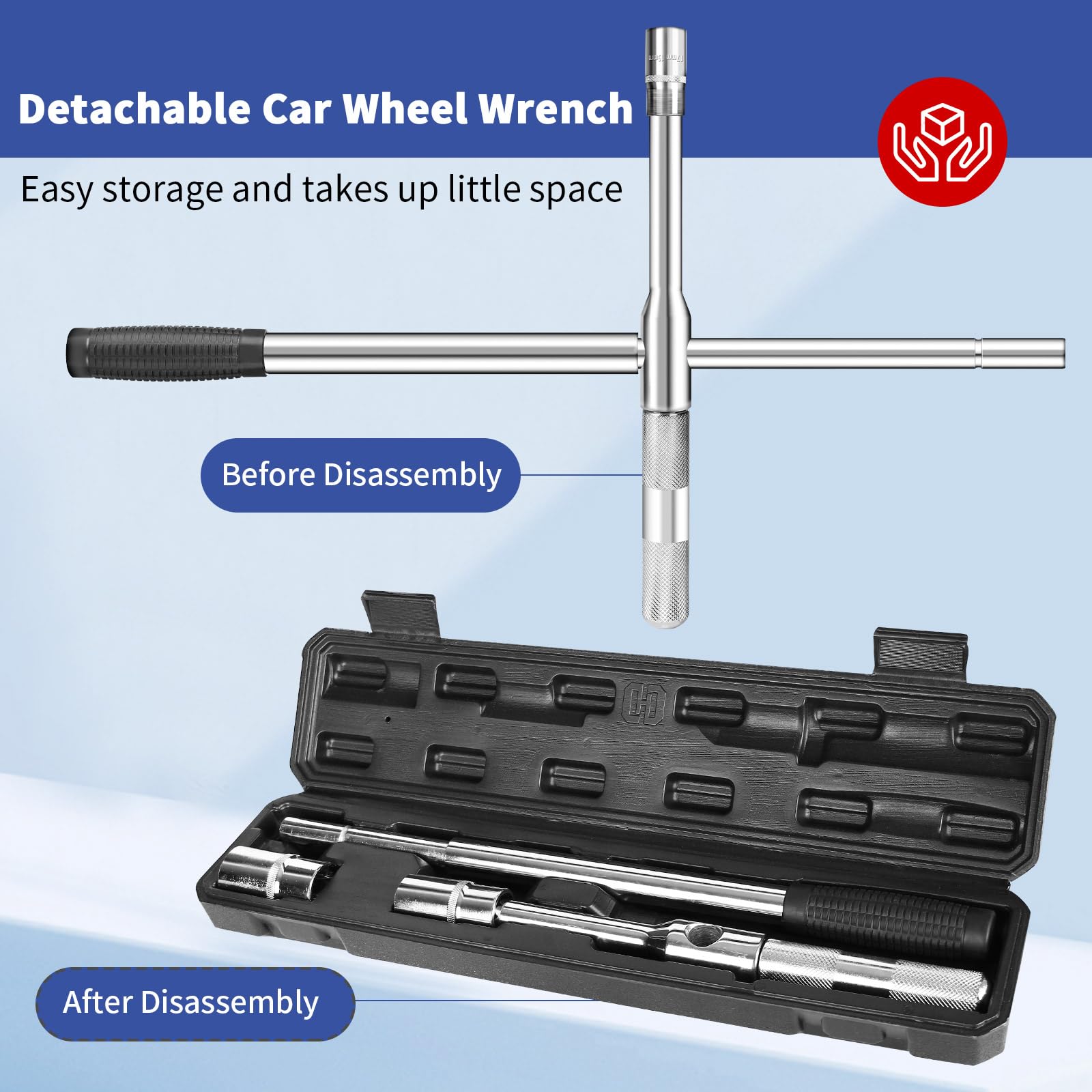 BCJCLTS rugged cross-lug wrench designed for reliable roadside or garage use
