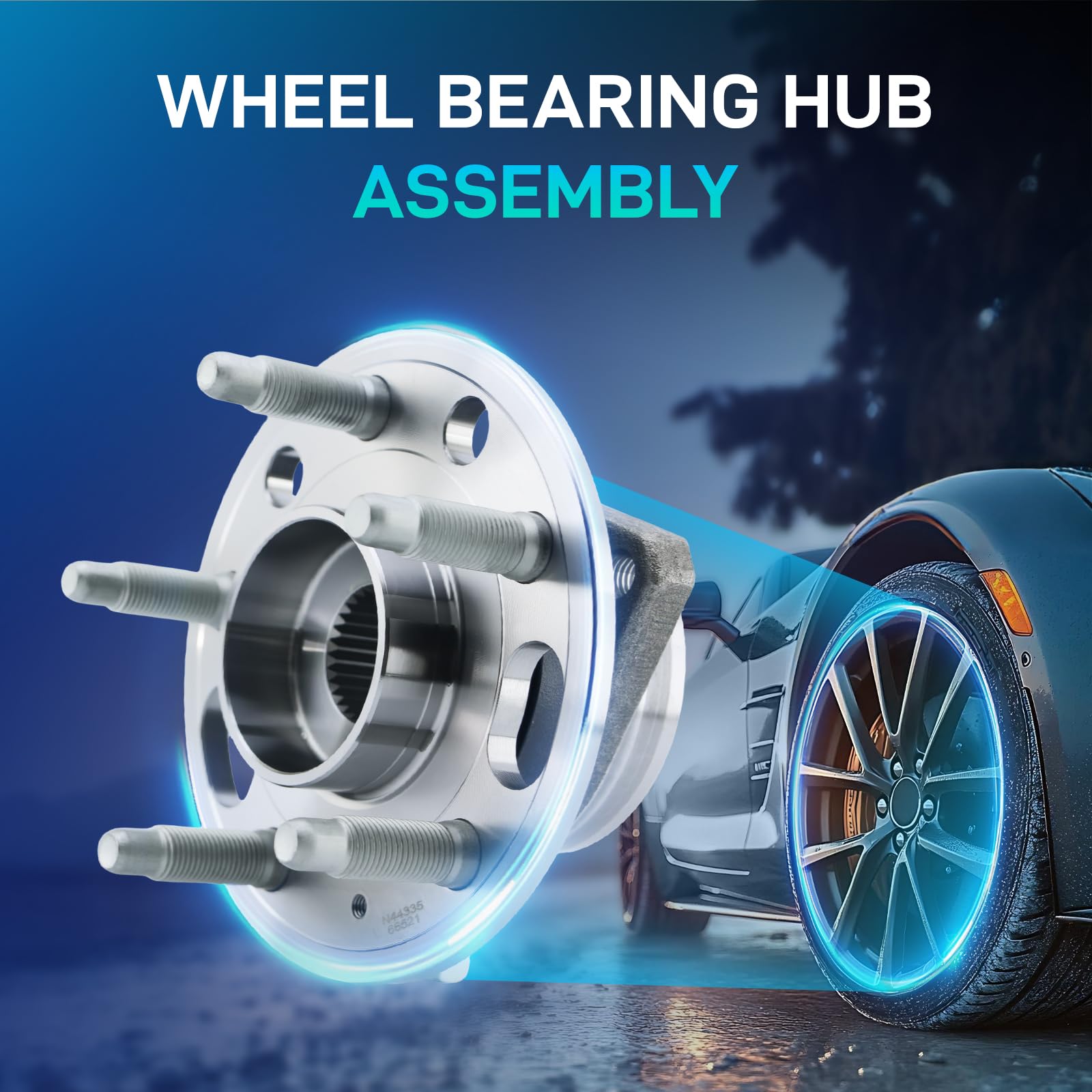 BDELI 513288 wheel hub front-right, precision fit for reliable rotation and ABS.