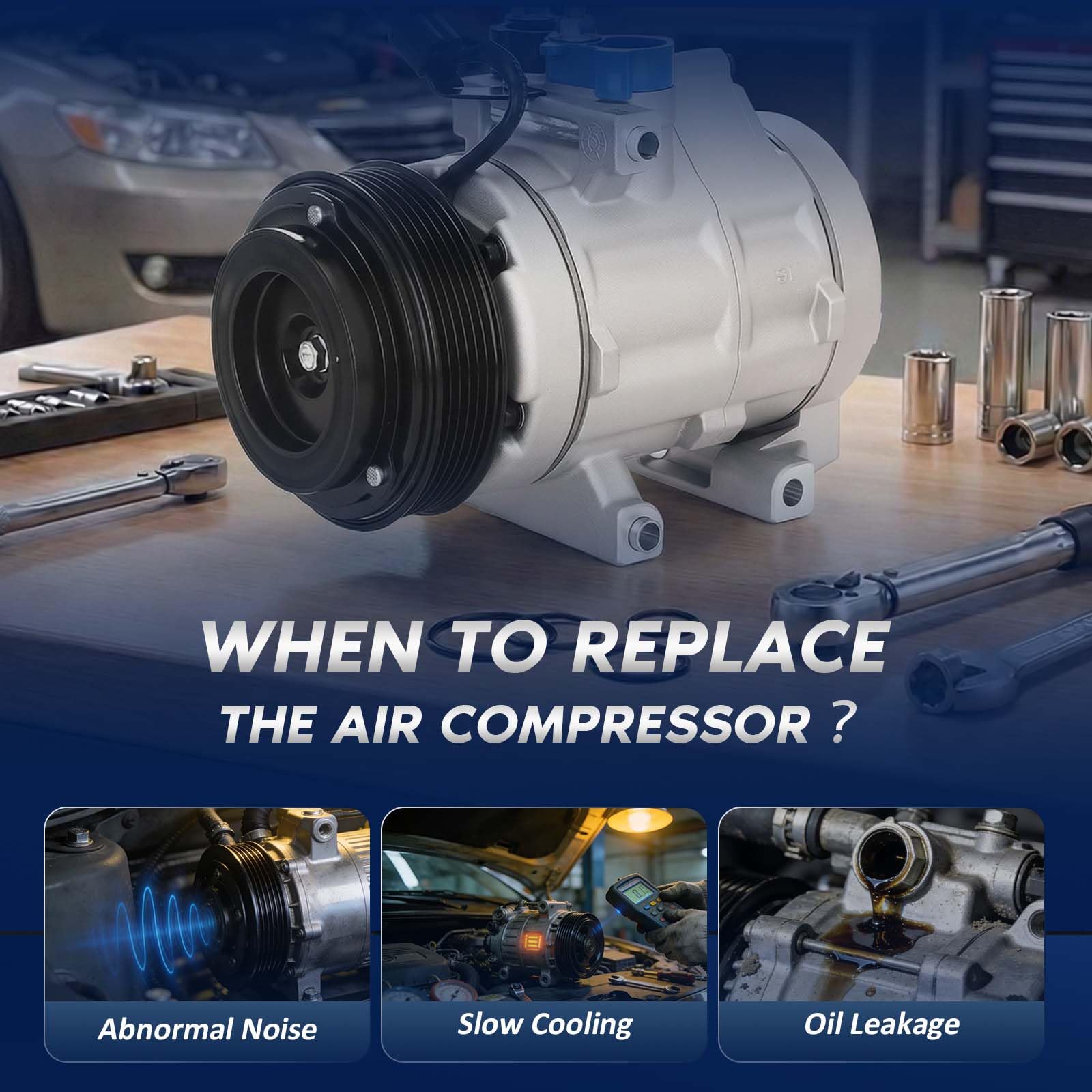 BDELI ready-to-install compressor, designed for 2007-2014 Ford trucks.