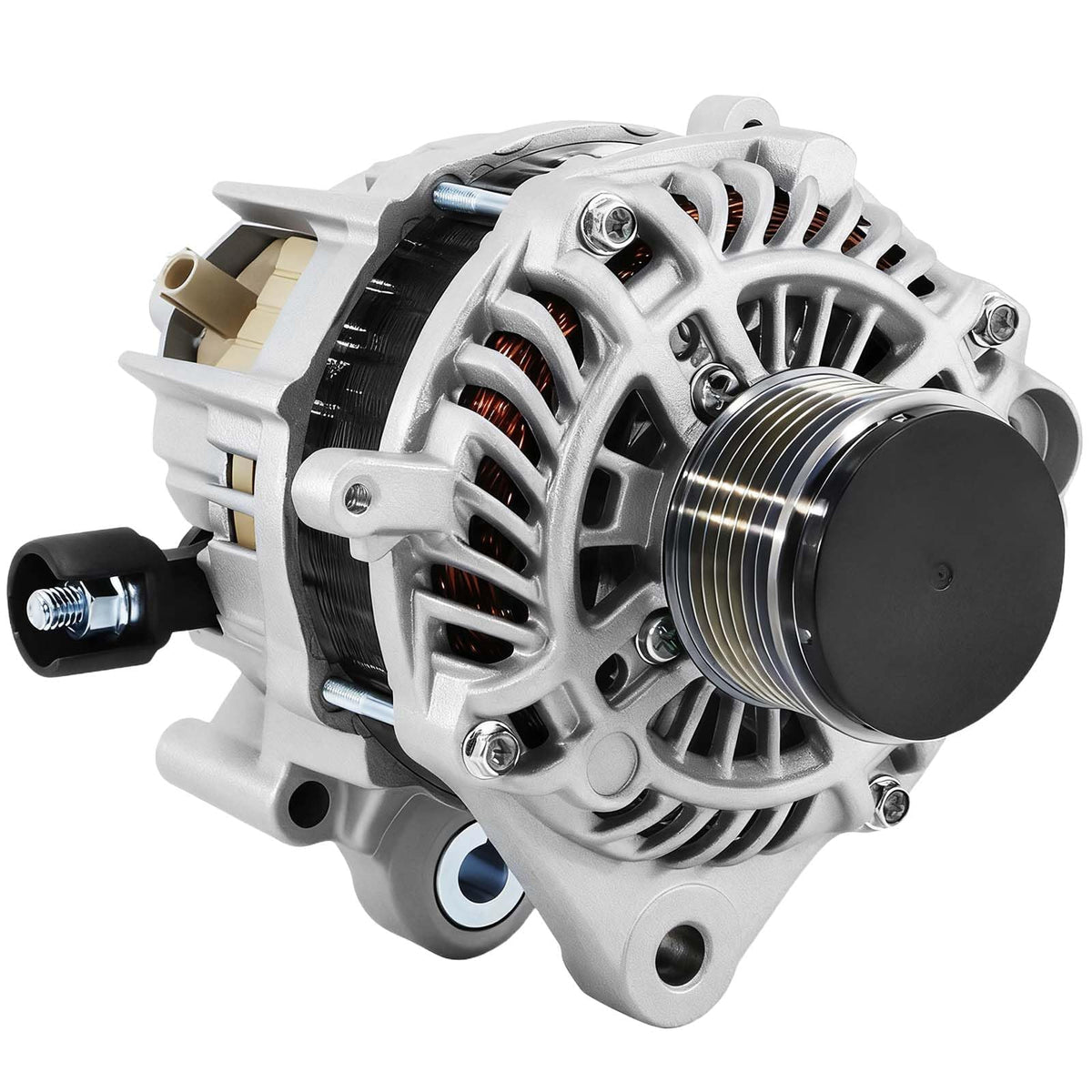 BDELI Honda Accord alternator front view ready for installation and reliable power delivery