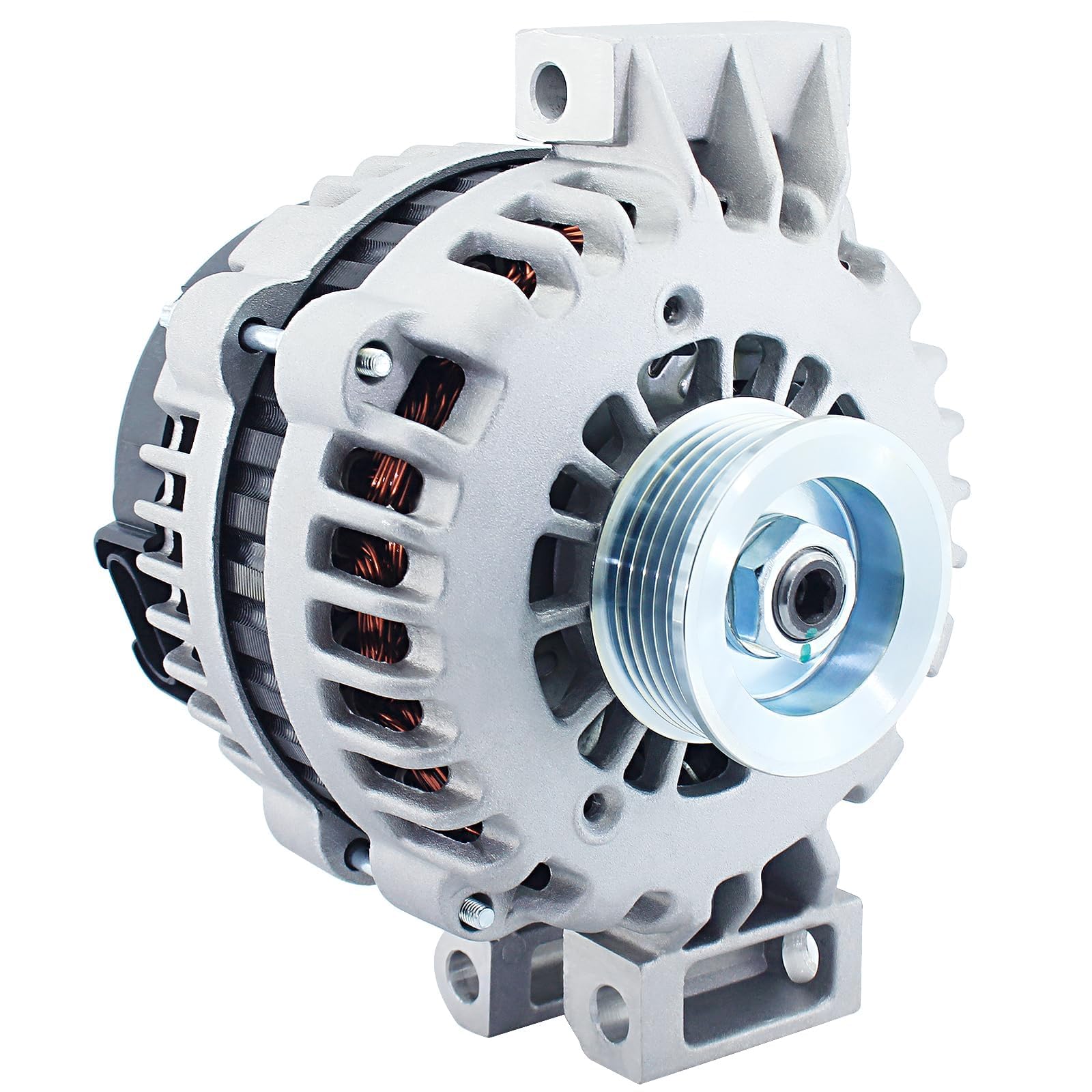 BDeli alternator 150amp close-up plate showing durable build and fitment