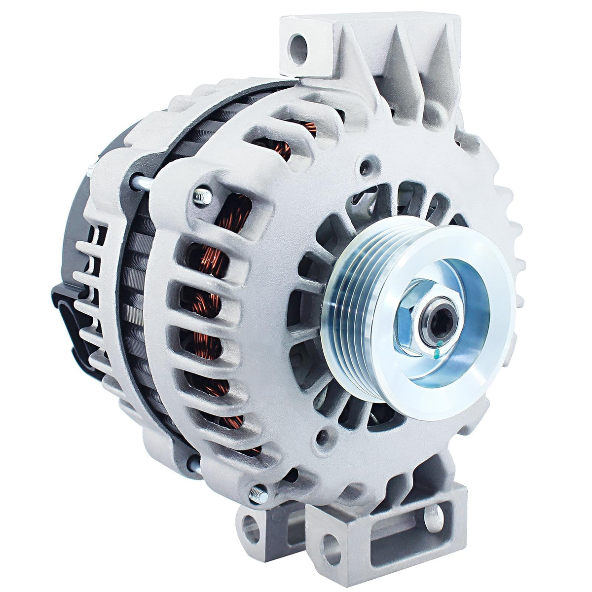 BDeli alternator 150amp close-up plate showing durable build and fitment