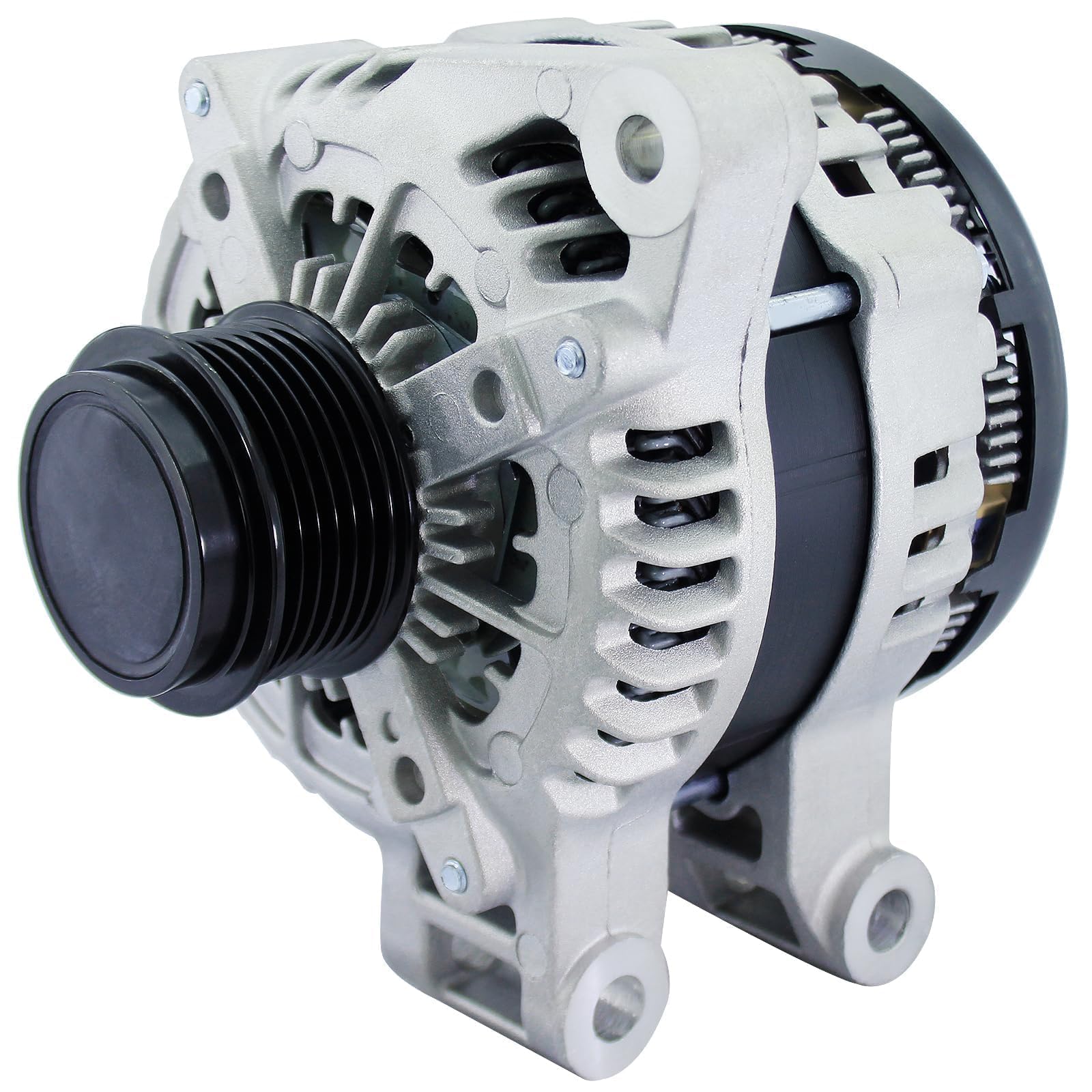 BDELI 3.6L 170A alternator front view for efficient charging.
