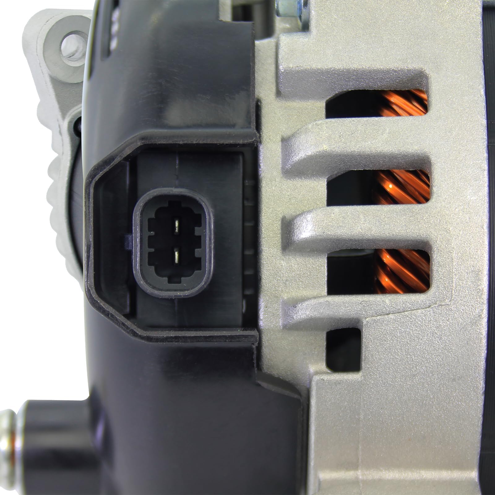 BDELI 3.6L 170A alternator packaging showing labeling and fittings.