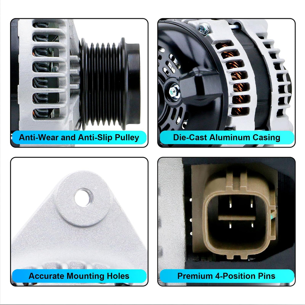 BDeli alternator label with model numbers and compatibility information
