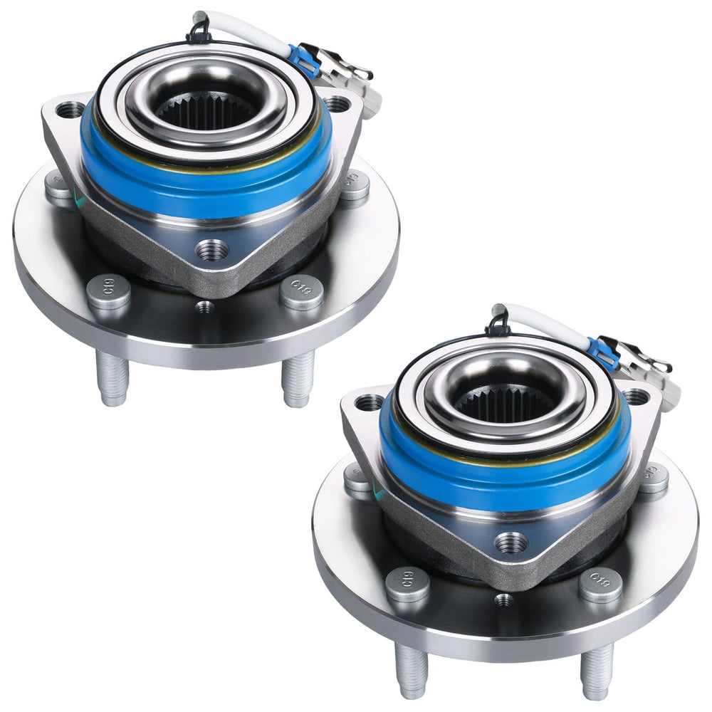 BDELI front wheel bearing and hub assembly for GM cars, smooth rotation visual