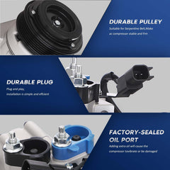 BDELI FS20 compressor pulley detail, ensures proper belt alignment and efficient cooling.
