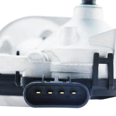 BDeli packaged wiper motor with protective contents and labeling for inspection.