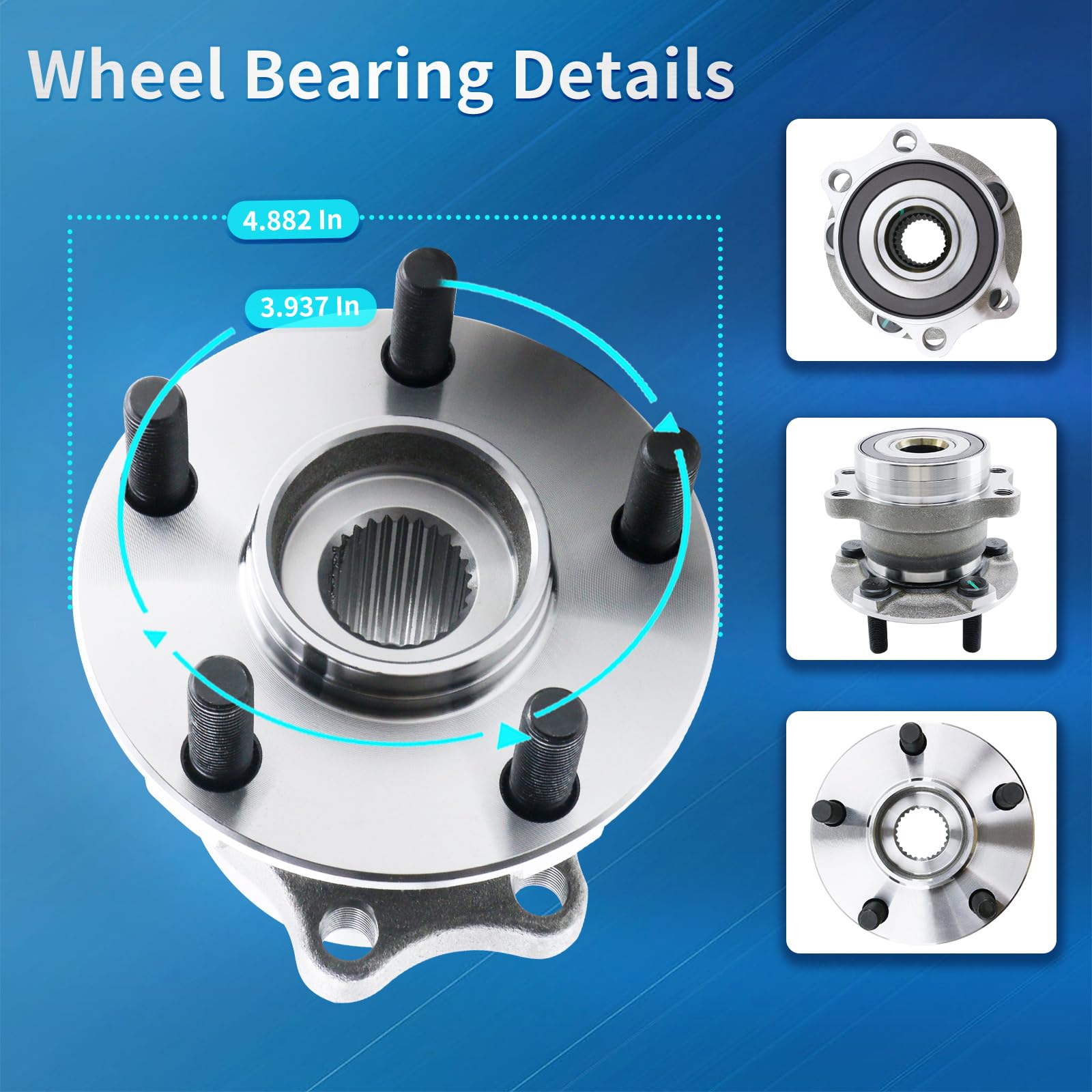 BDeli 512518 hub for XV Crosstrek offers lasting fit and reduced wear