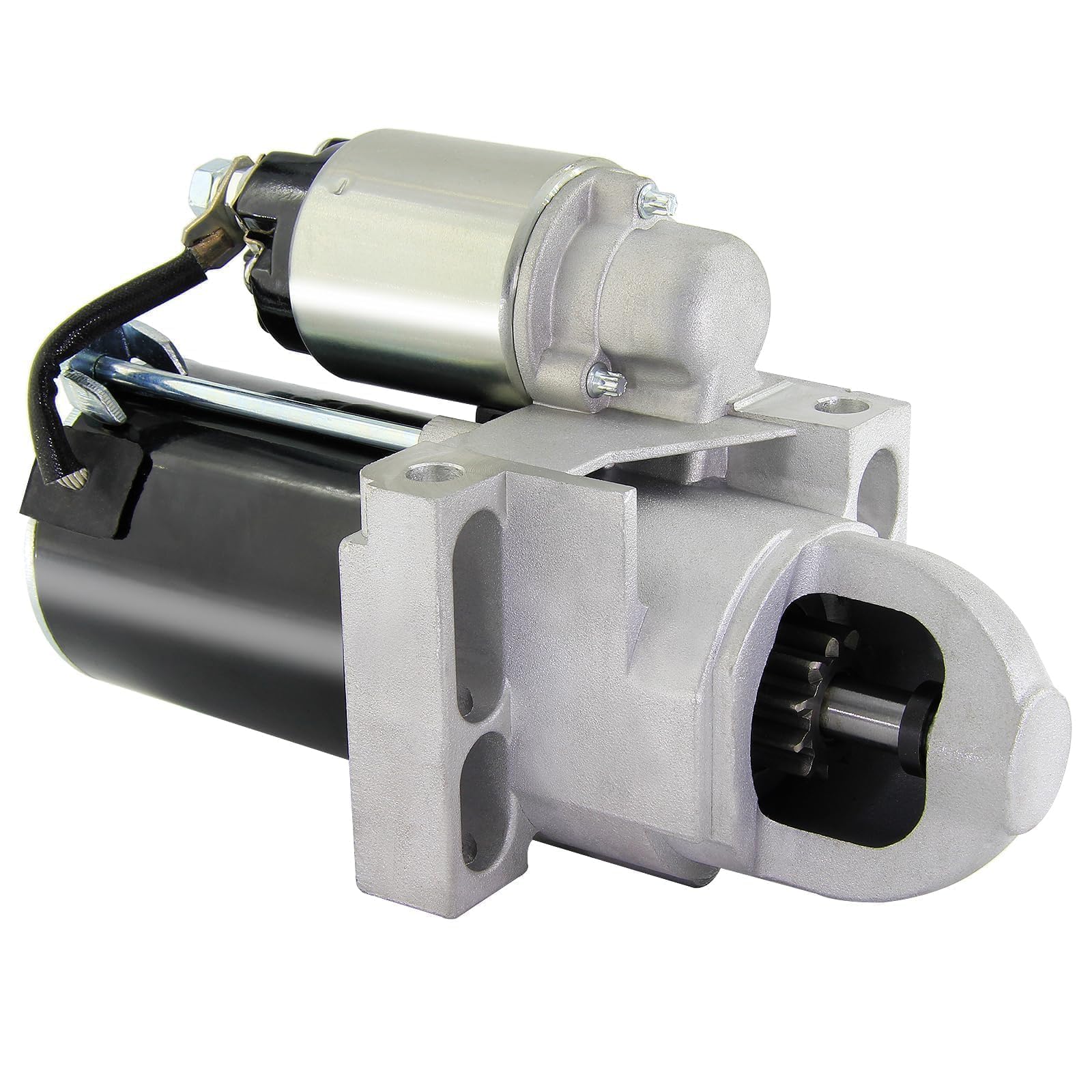 BDELI Starter for Chevrolet Silverado 4-3L V6 front view shows direct-fit design for quick starts.