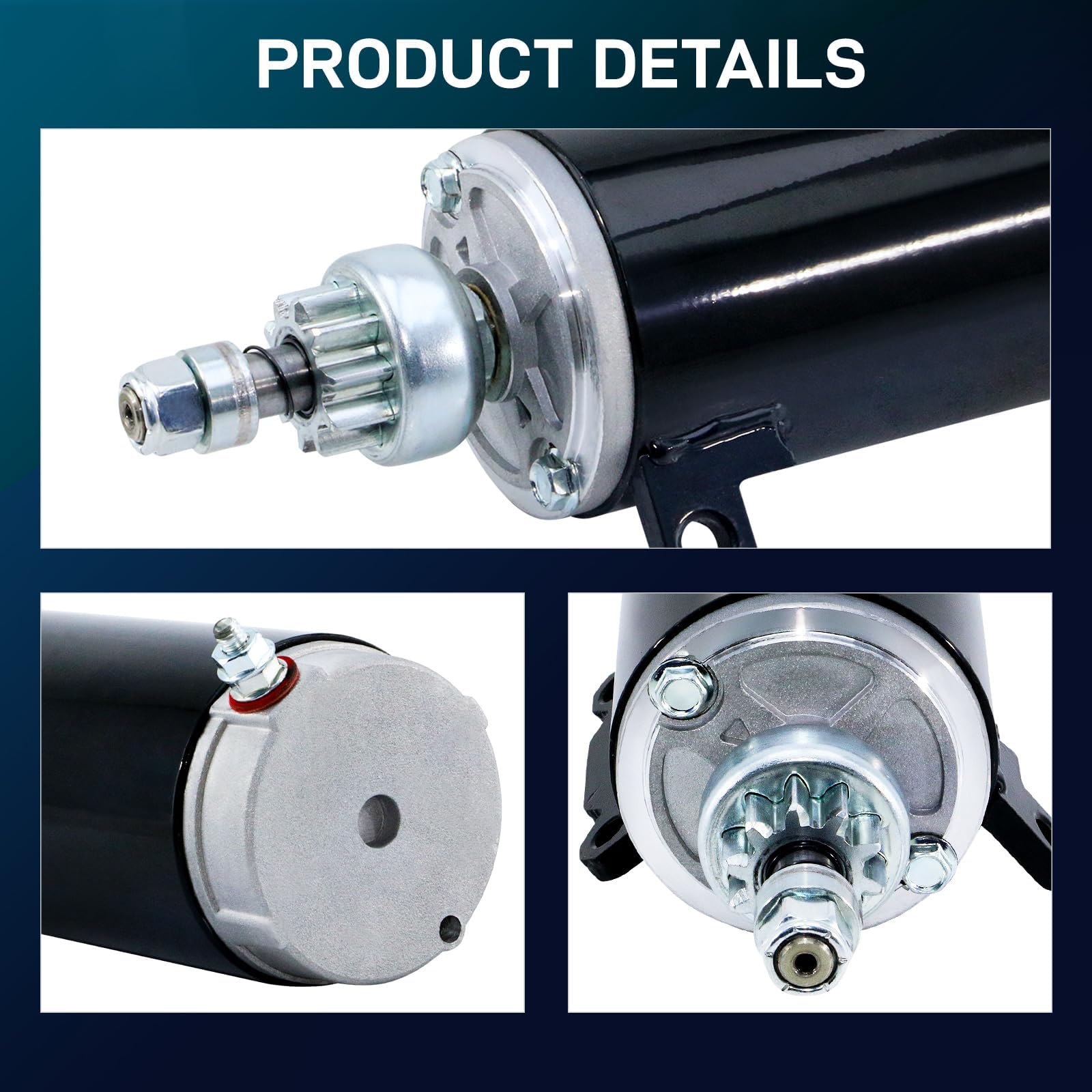 BDeli starter mounted on a boat engine showing easy fit