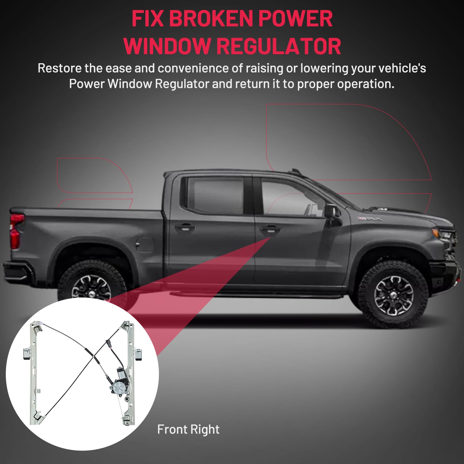 BDFHYK 741-645 compatibility chart with Chevy, Cadillac, GMC models.