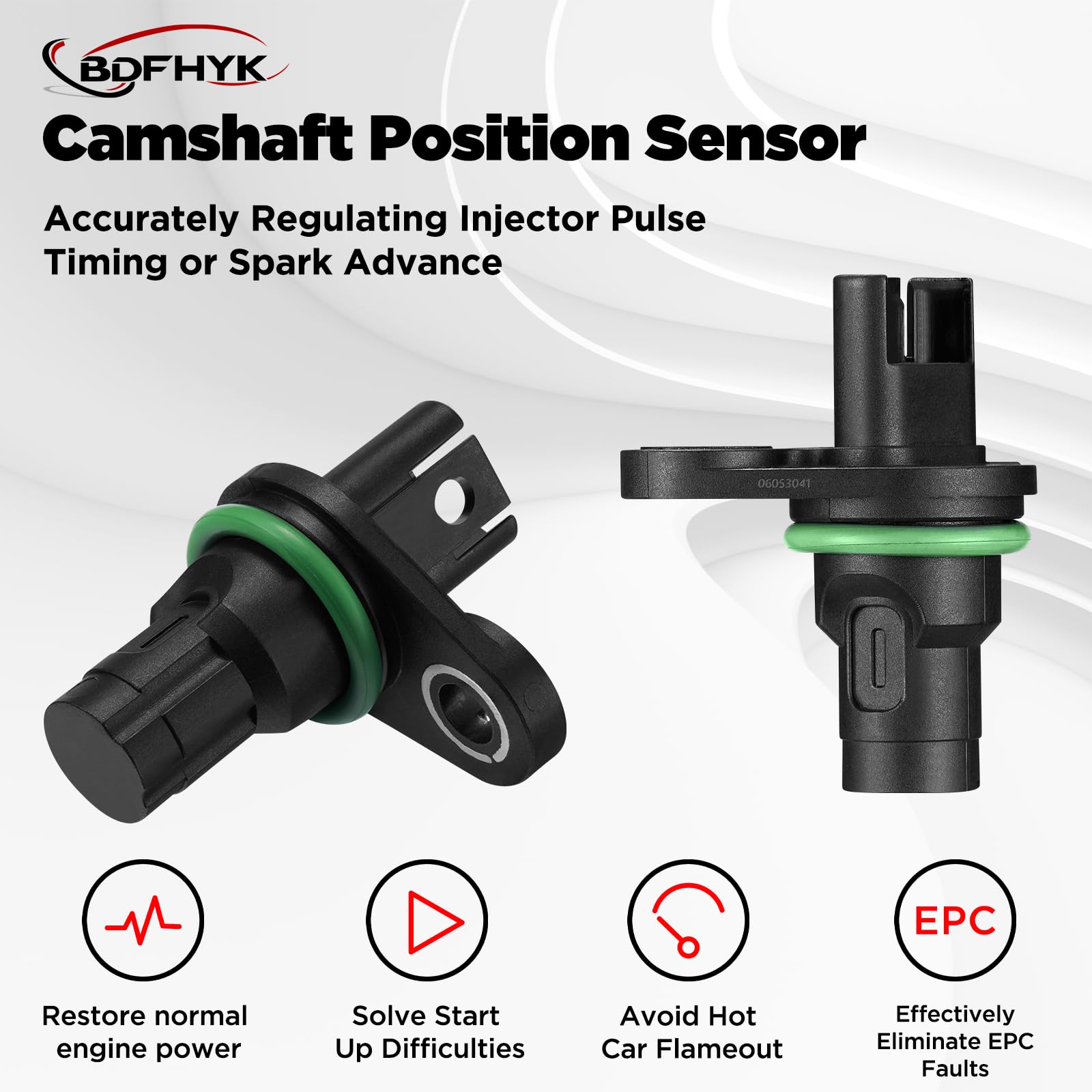BDFHYK 907-700 camshaft sensor for BMW 328i with plug-in design.