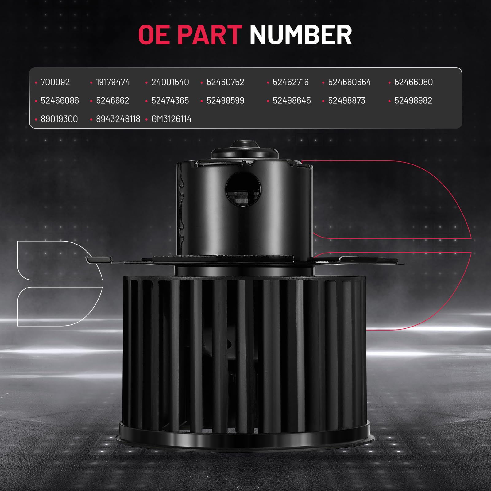 BDFHYK AC blower motor connectors, ready for quick installation.