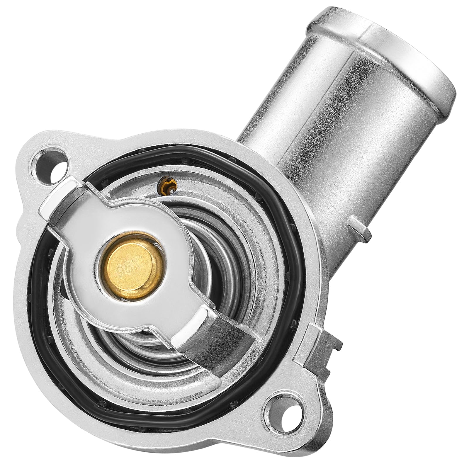 Durable aluminum BDFHYK thermostat housing designed to endure engine heat