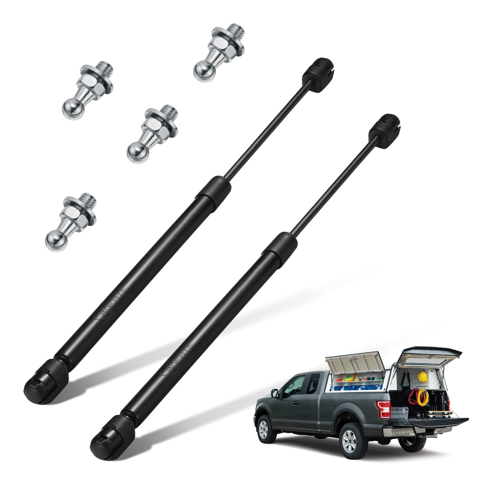 BDFHYK C16-11028 side view shock strut for Leer camper shells improves lid control
