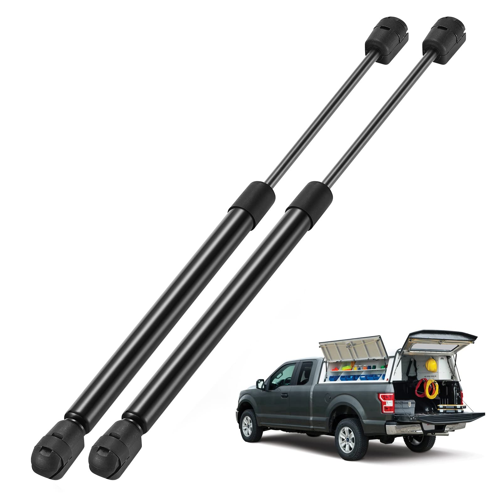 BDFHYK C1610176 14in camper-shell side window lift in action for smooth opening