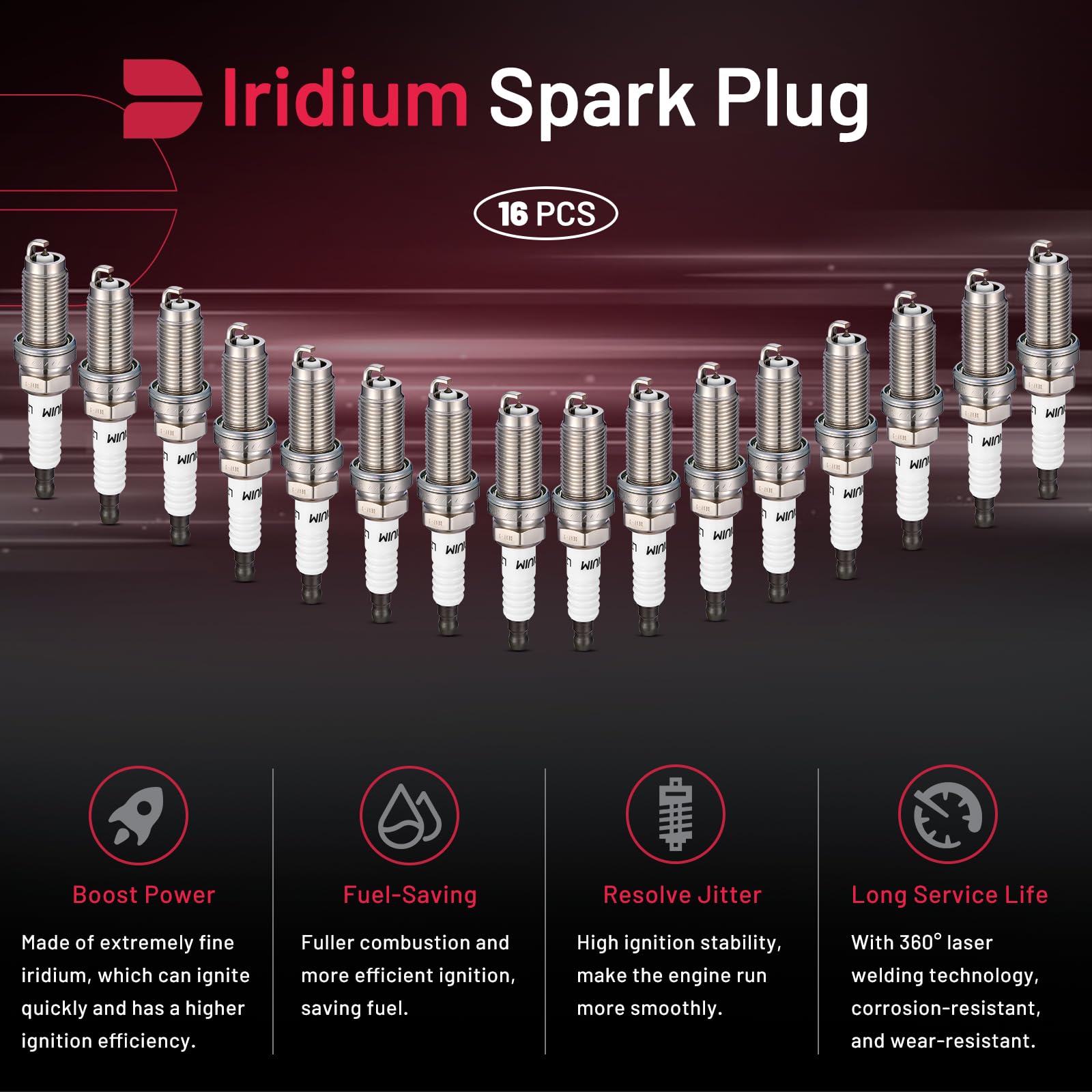 Isostatic ceramic insulator detail on a BDFHYK spark plug.