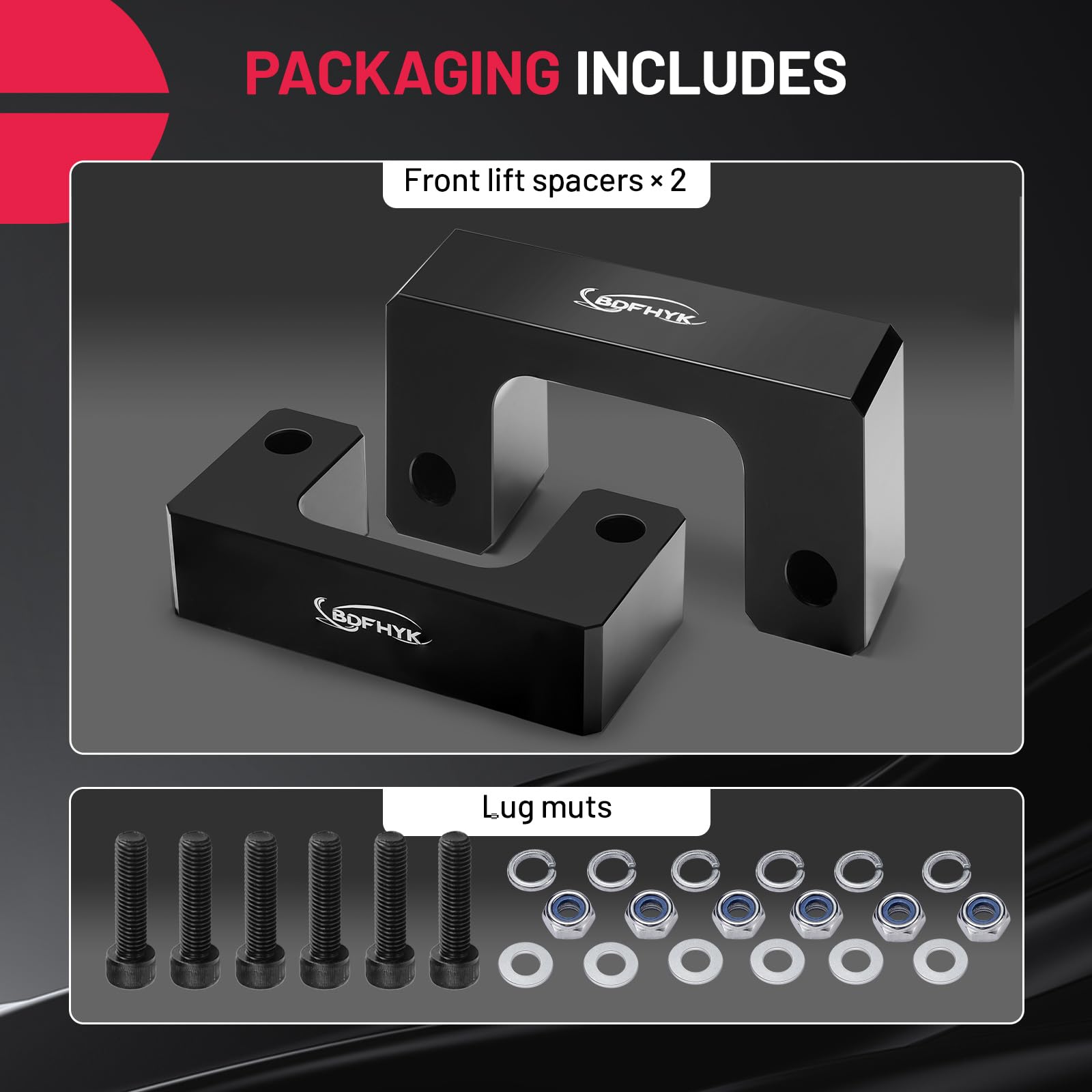 BDFHYK CNC 6061-T6 aluminum spacers offer durable support and corrosion resistance.