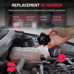 BDFHYK coolant reservoir for VW Golf R GTI showing visual clarity