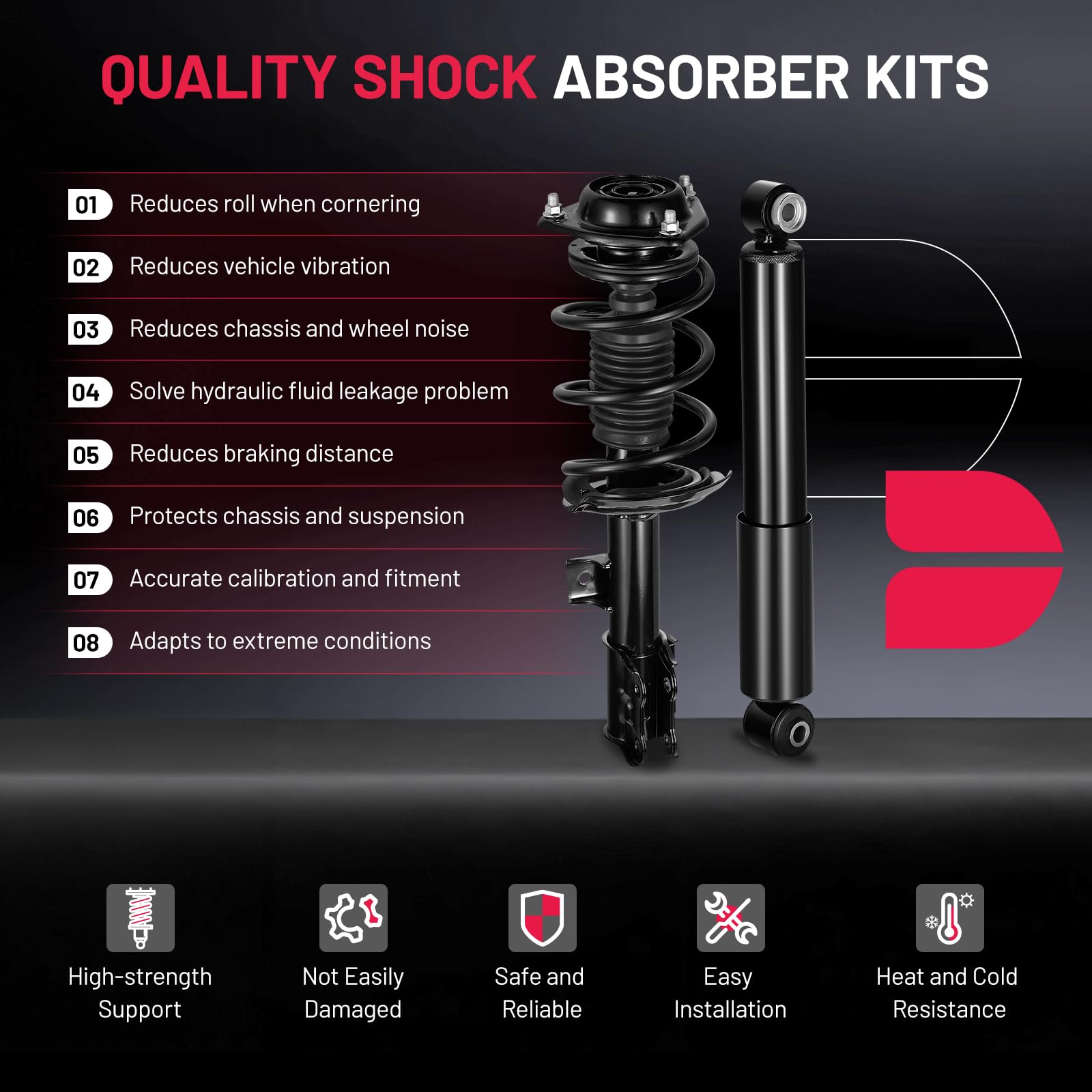 BDFHYK Elantra rear shock assembly installation step