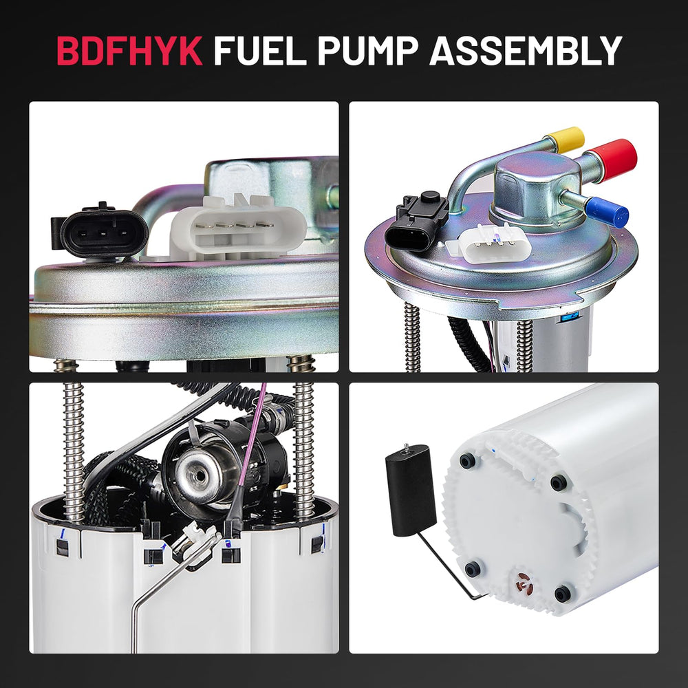 BDFHYK electric fuel pump assembly side view showing rugged housing