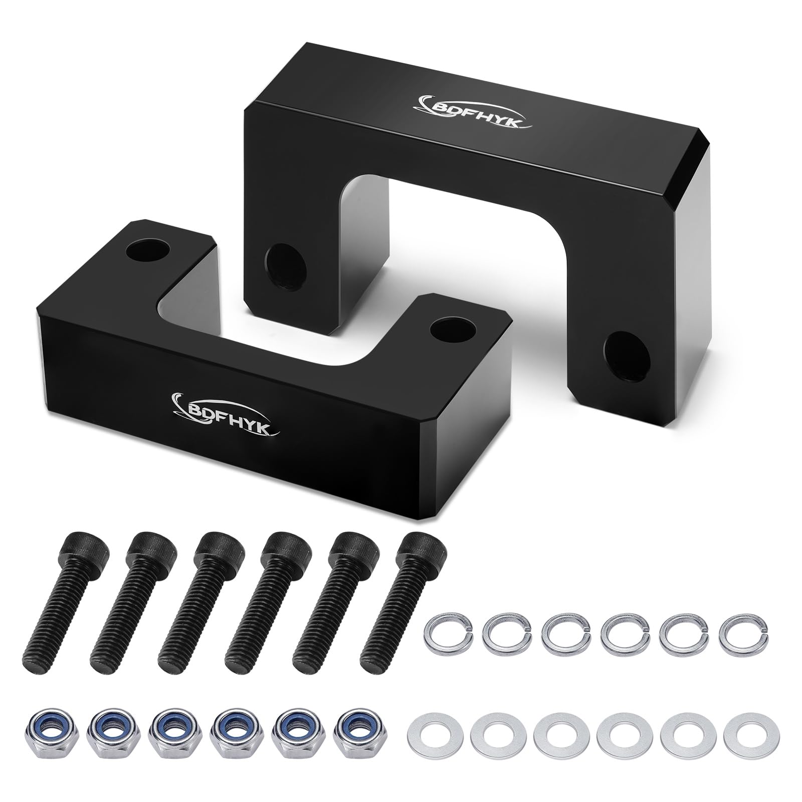 BDFHYK front leveling 2.5 lift for Silverado improves stance and clearance.