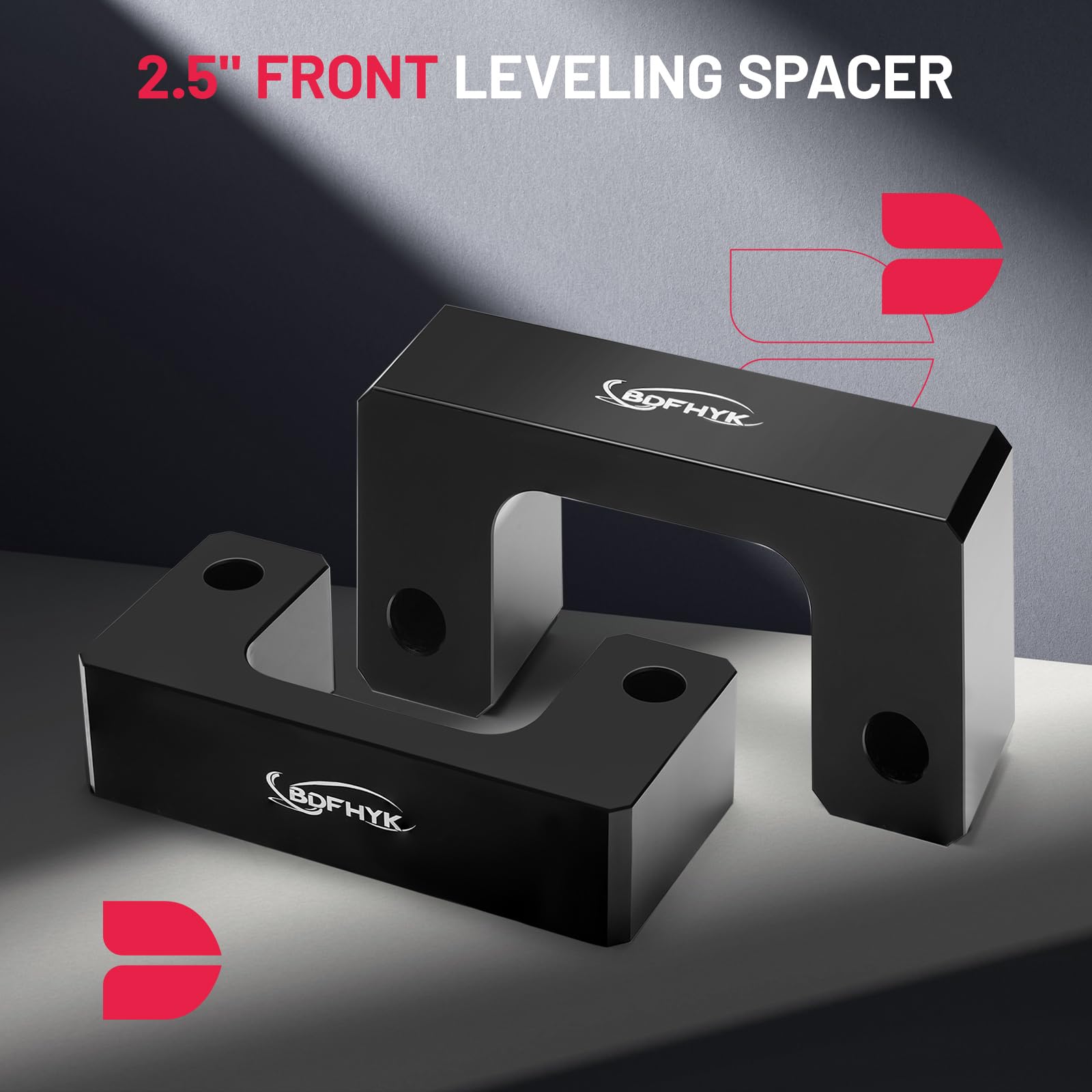 BDFHYK front leveling 2.5 lift for Tahoe enhances front-end stance.