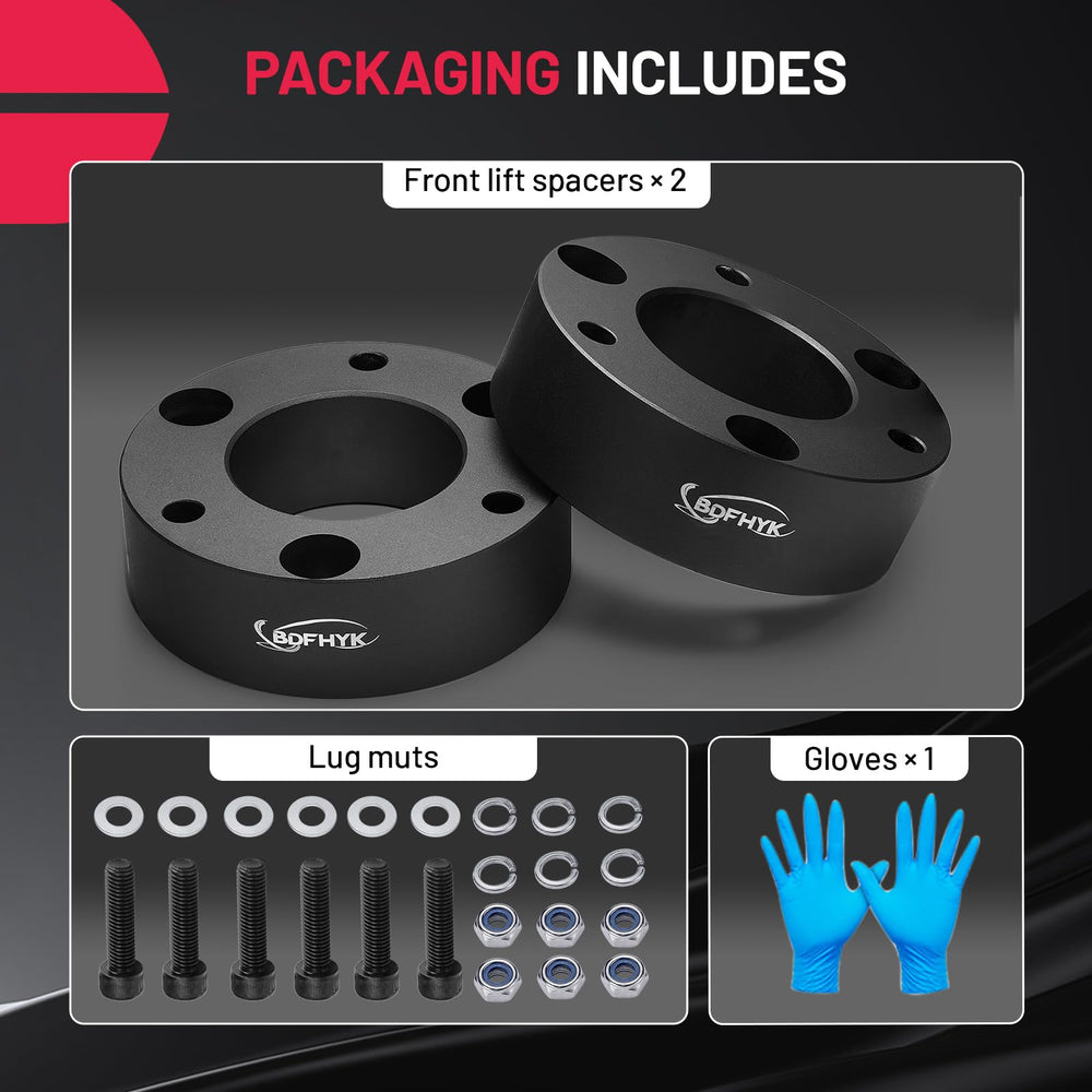 BDFHYK 3in leveling kit for Tahoe adds fender clearance and rugged presence