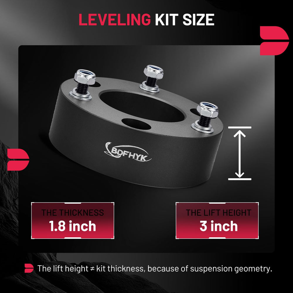 BDFHYK front leveling 3in kit for Yukon boosts stance and clearance
