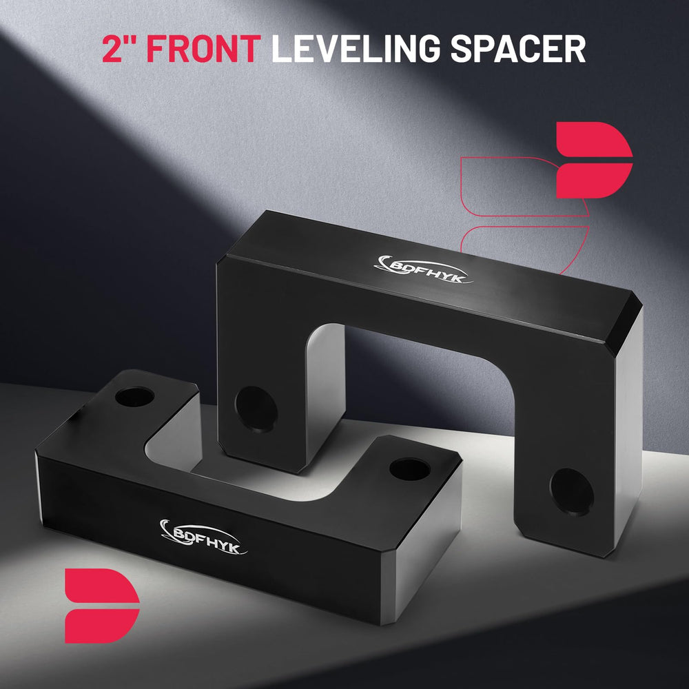 BDFHYK front leveling lift kit 2-inch for Tahoe 1500 improves stance and tire clearance.