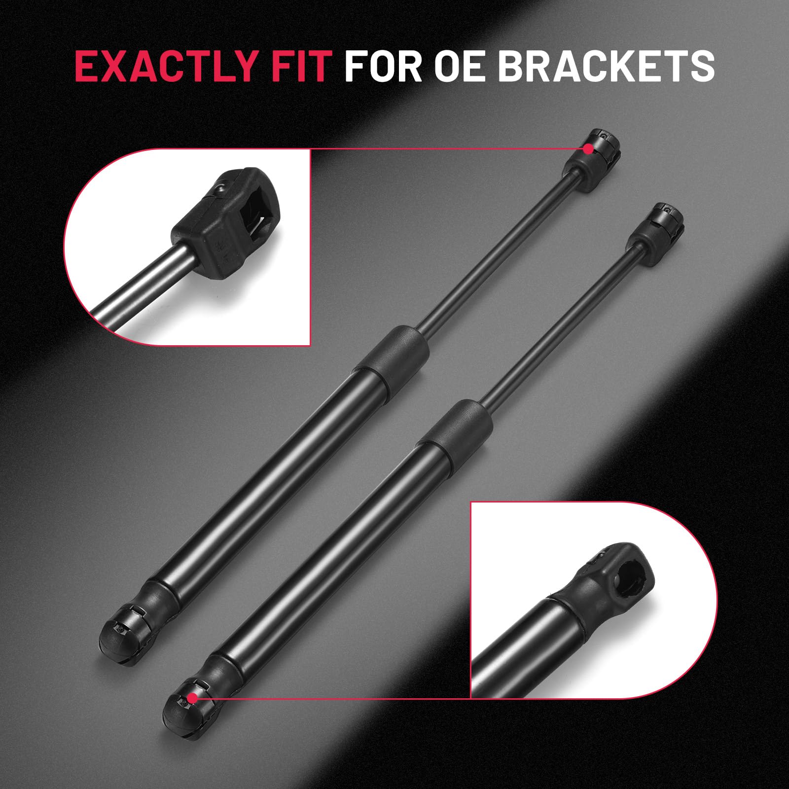 BDFHYK hood struts compressed length 8.66 inches for precise fit