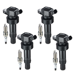 BDFHYK ignition coil pack UF652 close-up highlighting durable silicon steel construction.
