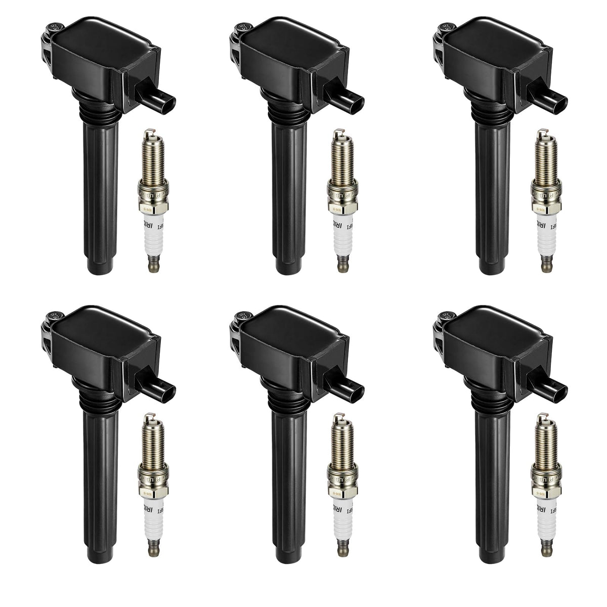 BDFHYK ignition coil UF648 closeup highlights durable silicon steel construction