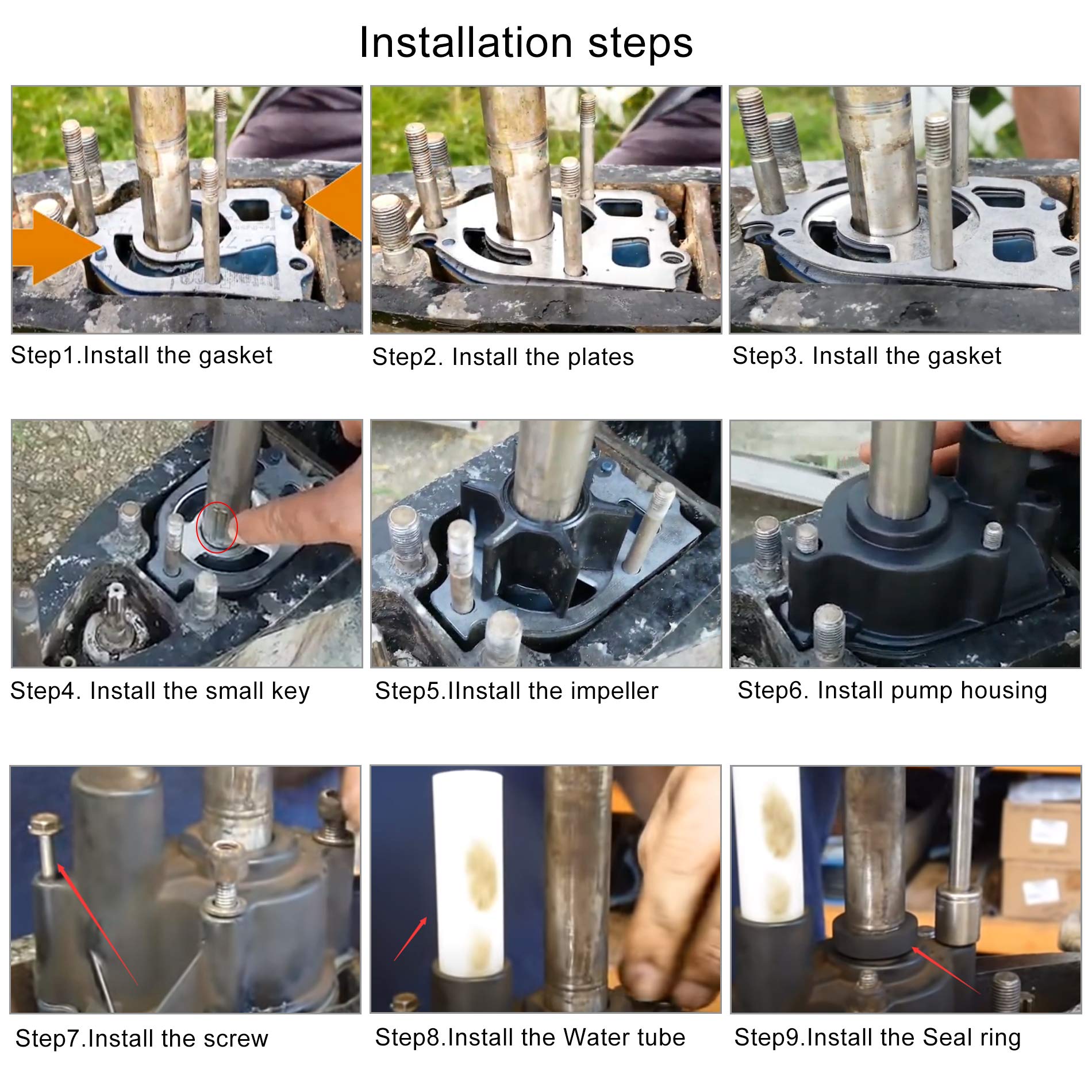 BDFHYK impeller kit durability with durable, ready-to-use components