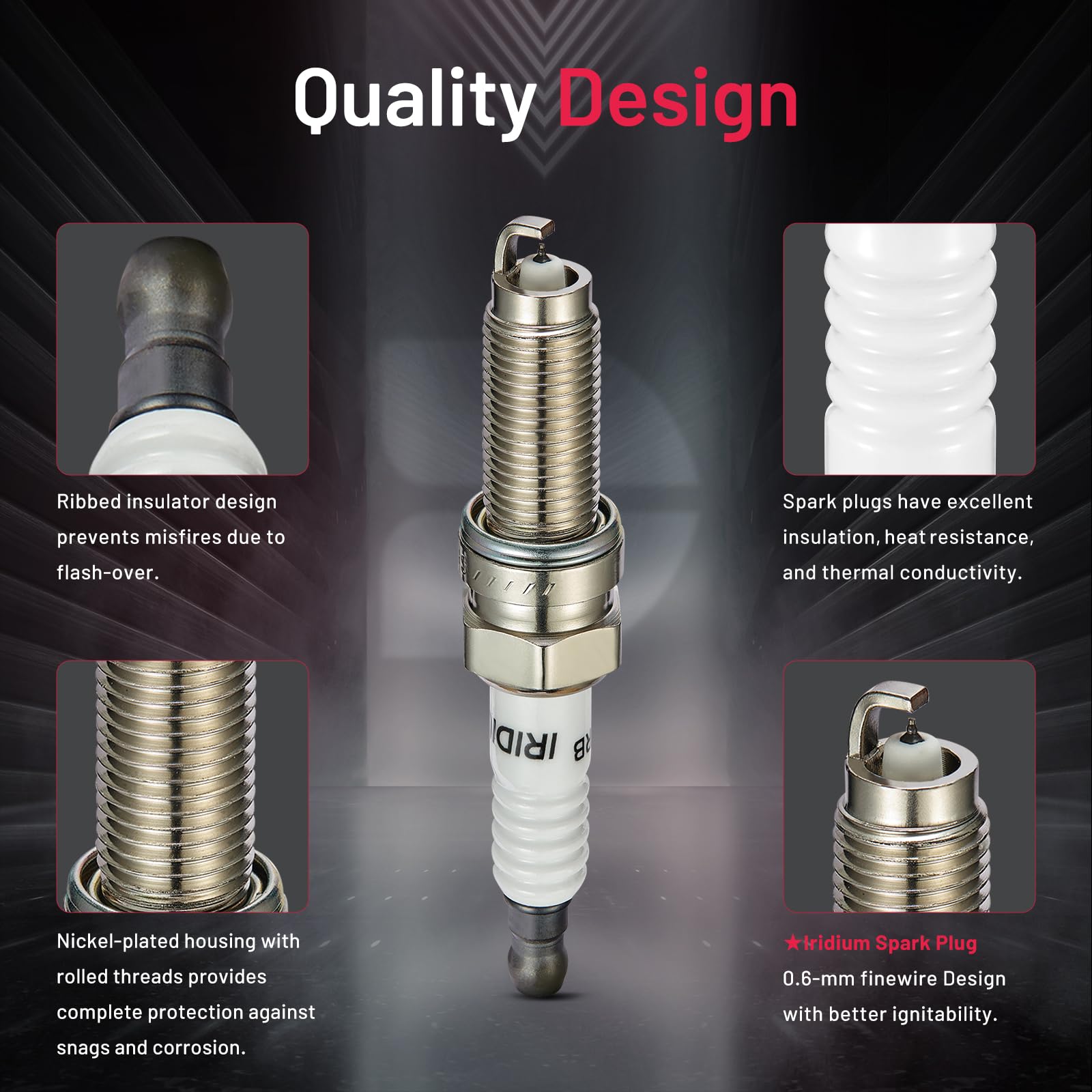 BDFHYK isostatic ceramic insulator provides strong insulation and thermal resistance.