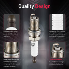 BDFHYK iridium spark plug narrow-electrode for faster ignition under load