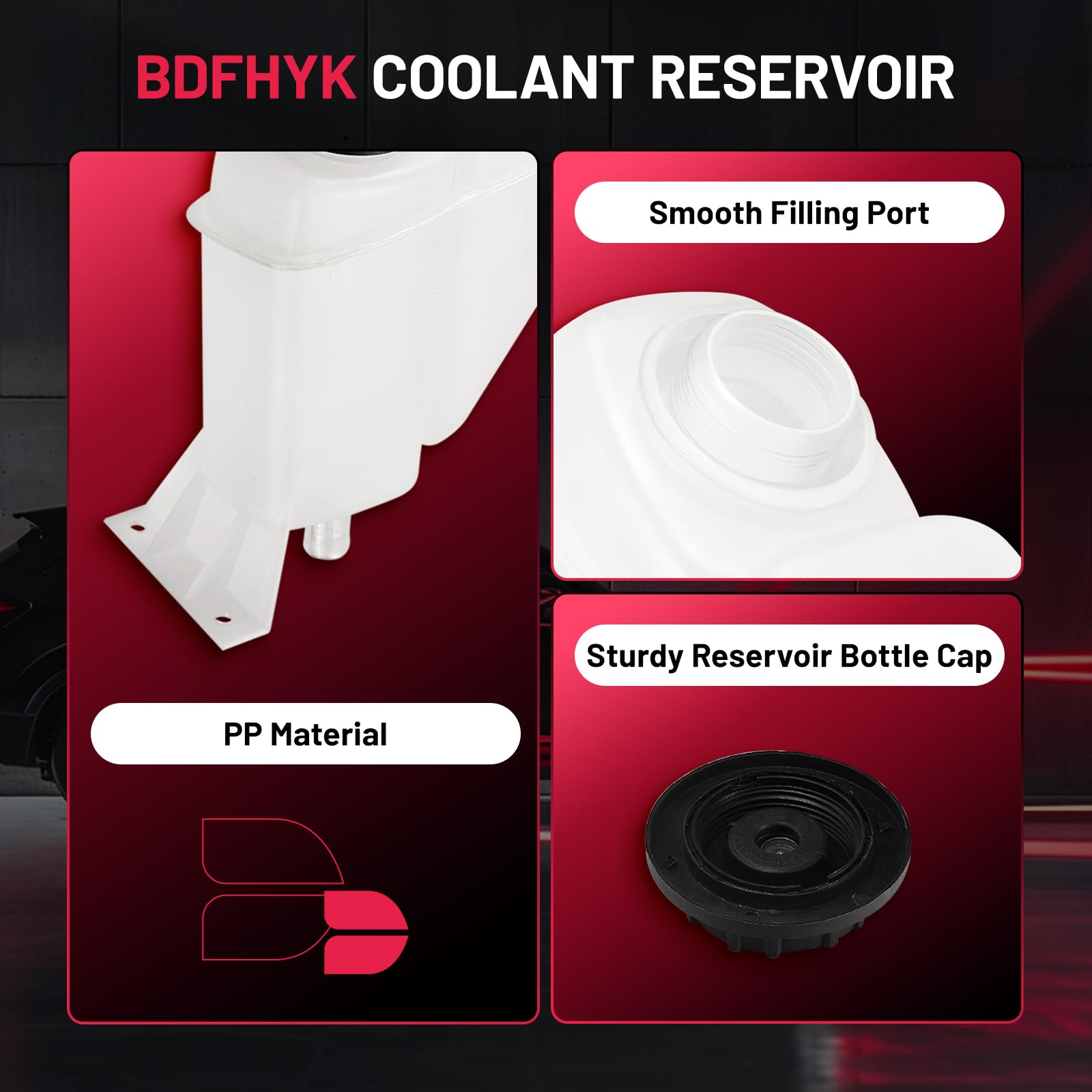 BDFHYK reservoir compatible with OE 603-213 for reliable cooling.