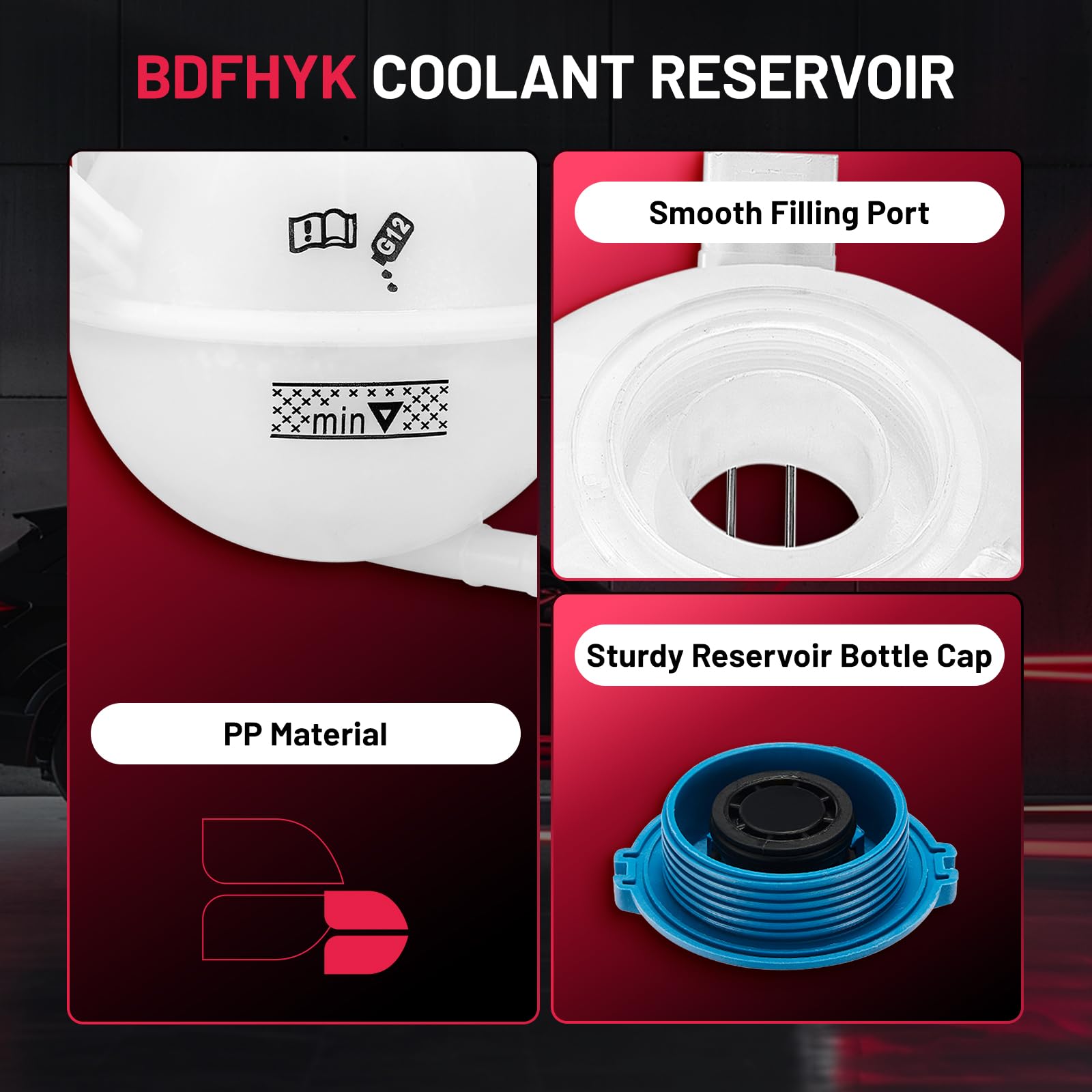 BDFHYK OE 603-253 compatible coolant tank ready for installation