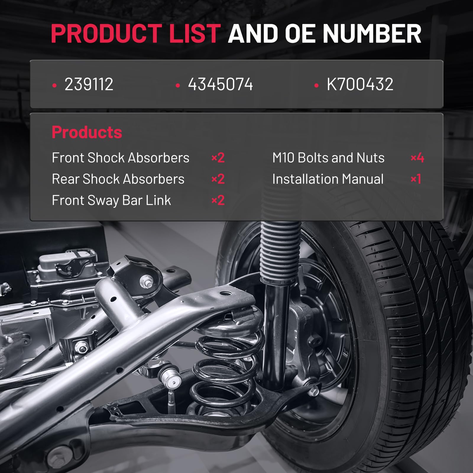 BDFHYK OE numbers label confirms compatibility