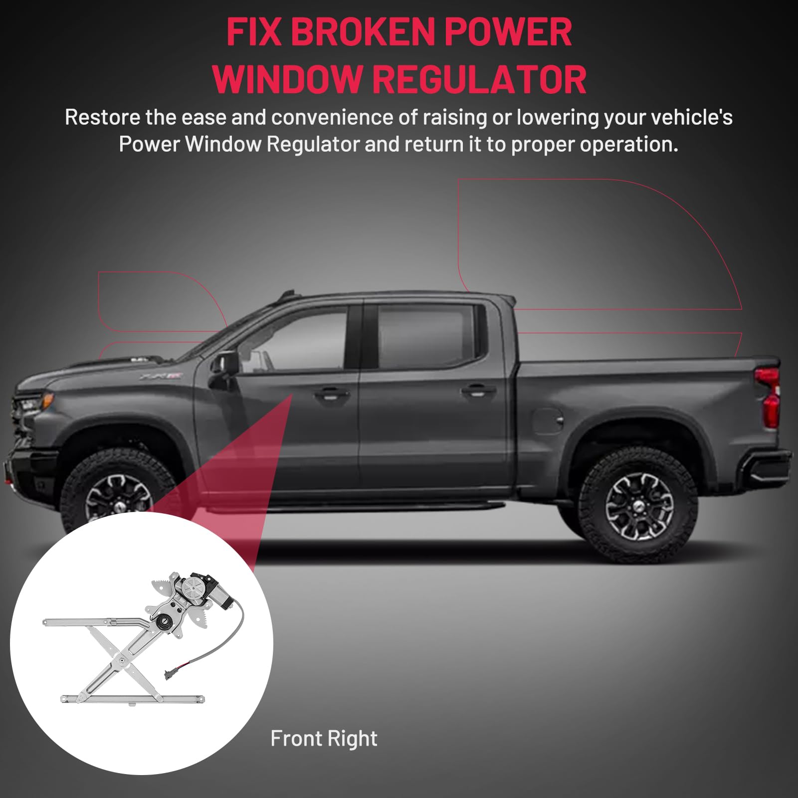 BDFHYK regulator delivering precise, smooth, silent window lift