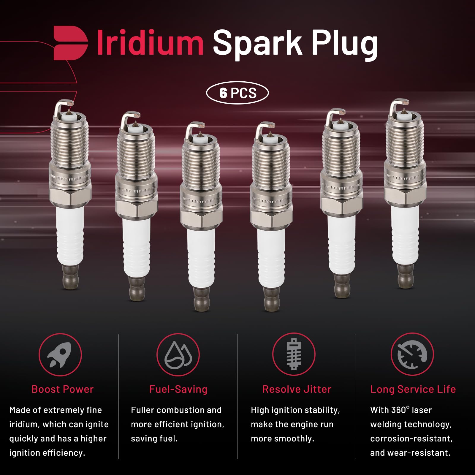 BDFHYK spark plug installation in engine bay for easy replacement.