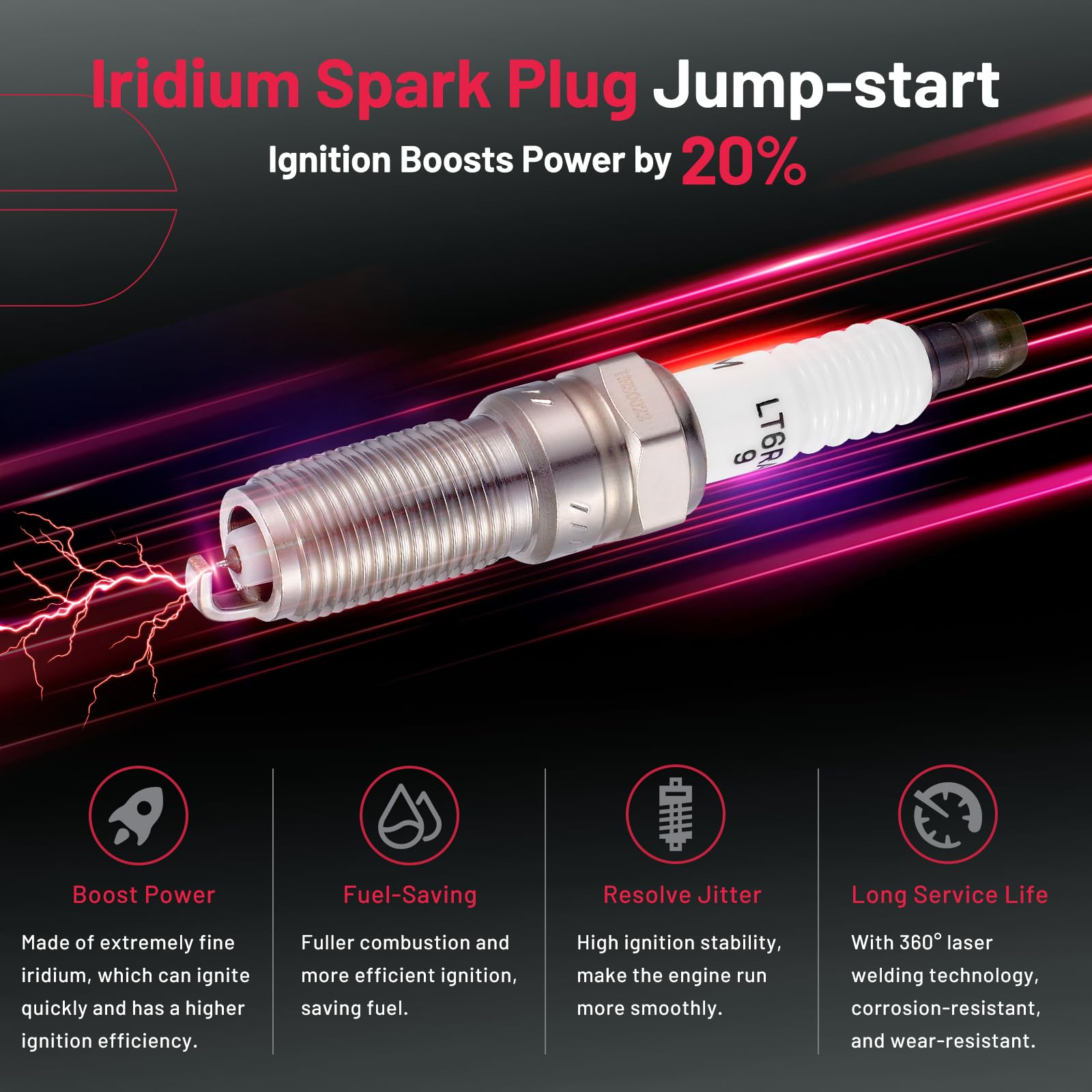 BDFHYK spark plugs sealed pack ready for installation