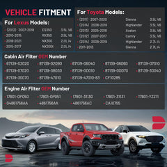 BDFHYK TOYOTA CAMRY engine air filter alignment and fit.