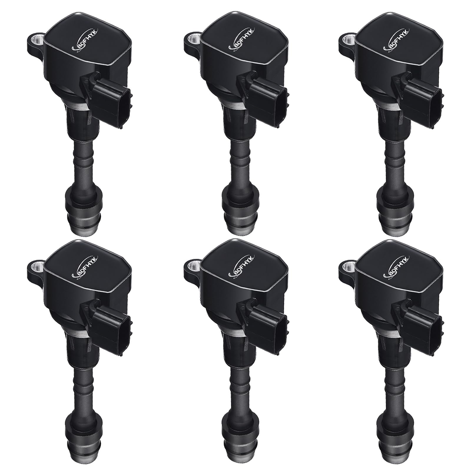 BDFHYK UF349 ignition coil close-up highlighting robust construction for reliable ignition.