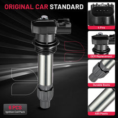 BDFHYK UF569 ignition coil pack on engine demonstrates direct replacement ease.