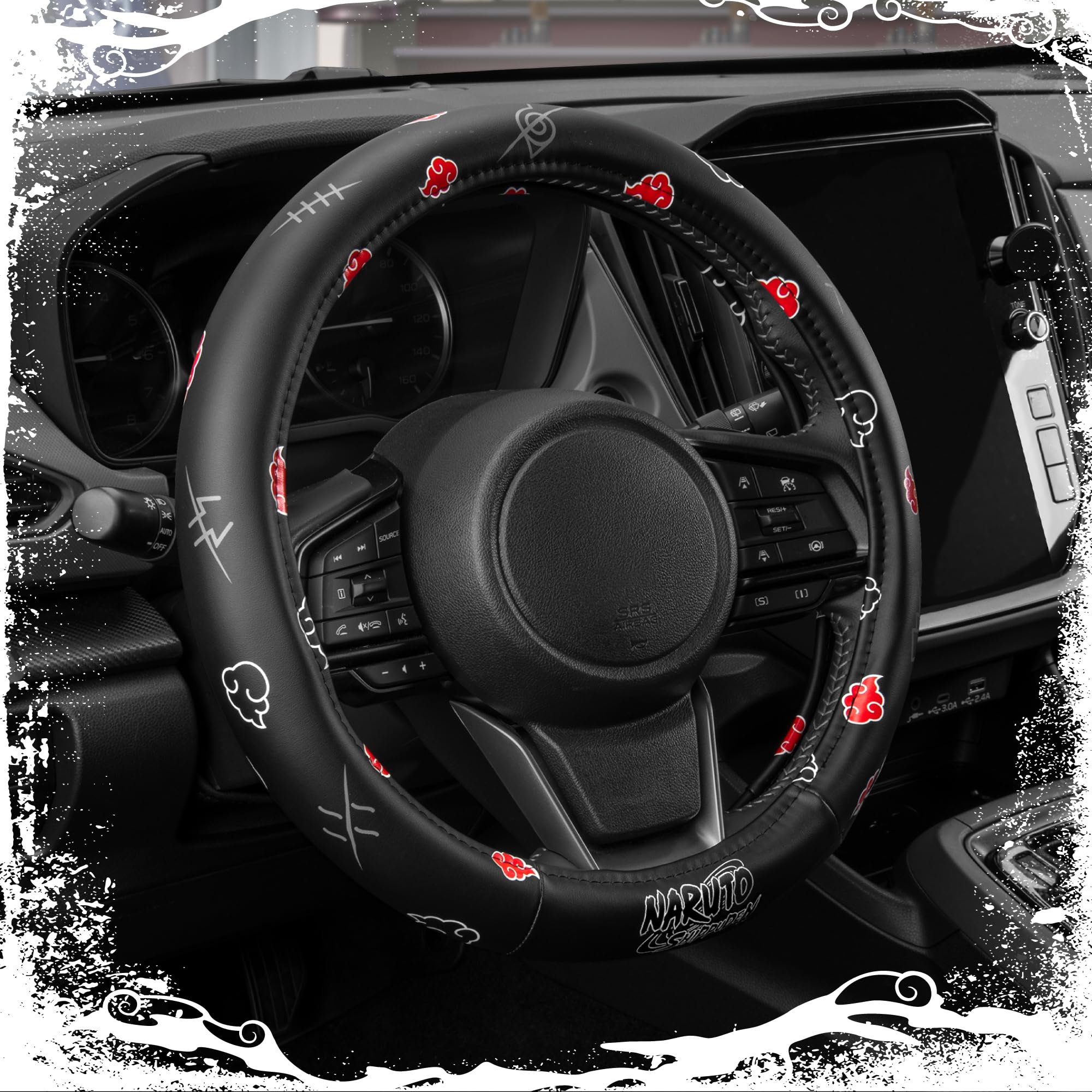 BDK Akatsuki edition steering cover adds dark elegance to any car interior