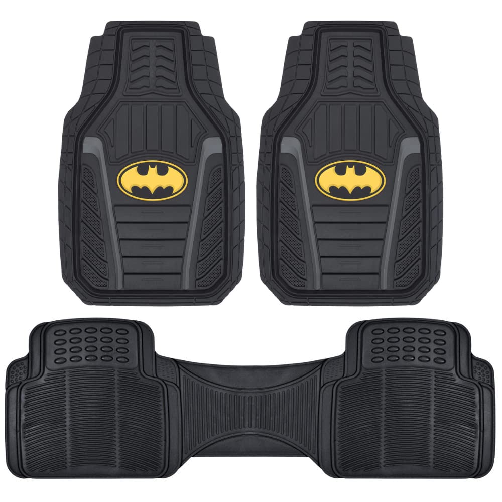 BDK Armored Batman front mat angled view showing secure, non-slip fit