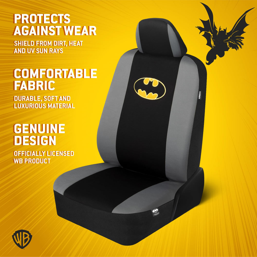 BDK Batman 9pc headrests protect surfaces while adding heroic style