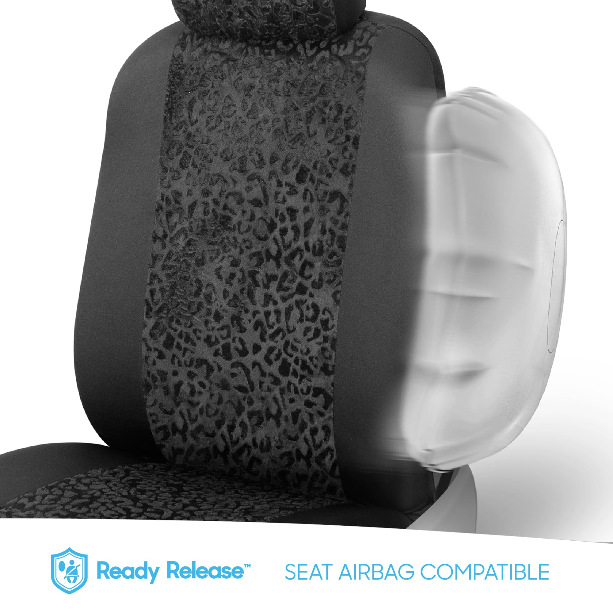 BDK Leopard front seat cover pair pack for two seats